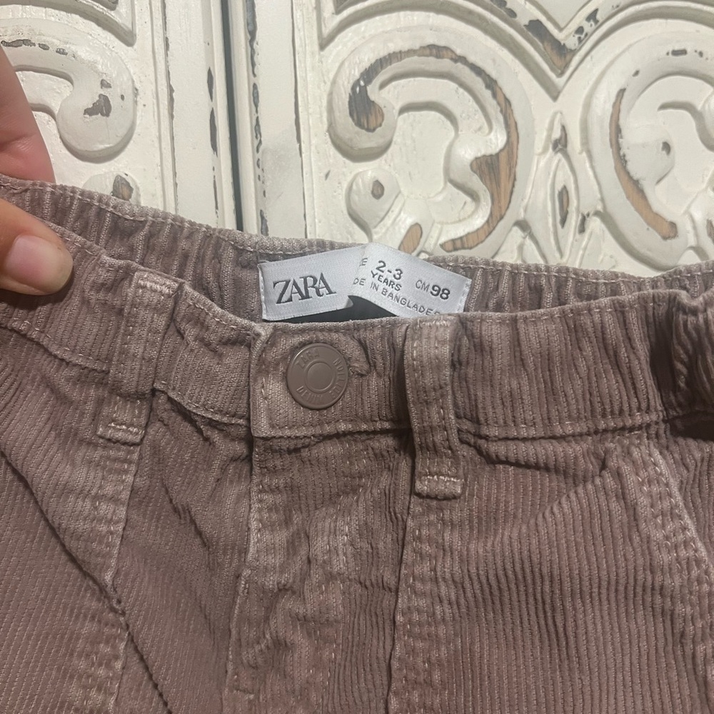 Zara Kids Casual Brown Corduroy Trousers - Picture 5 of 5
